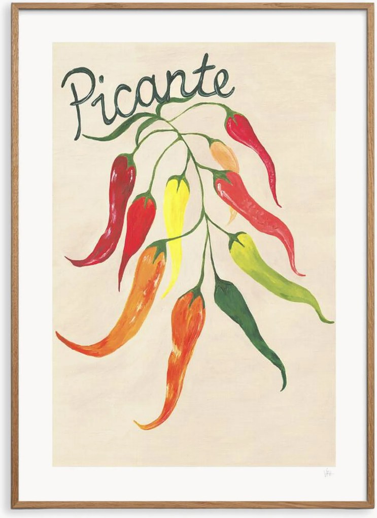 Impressão digital emoldurada Picante