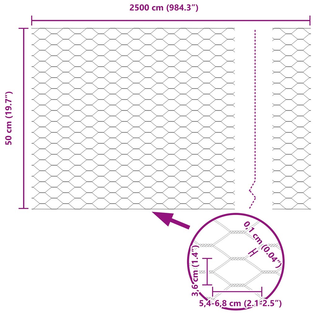Conjunto de Cerca de Jardim Pacote de 2 Cinza Metal Grande