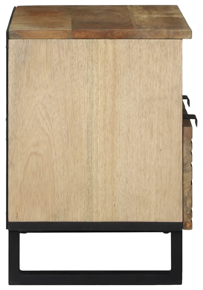 Armário de TV - 70x33.5x46 cm, Madeira de Mangueira Maciça