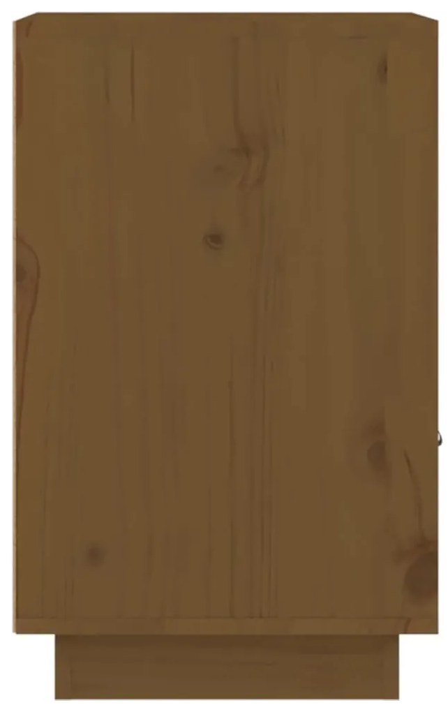 Mesa de cabeceira 40x34x55 cm pinho maciço castanho mel