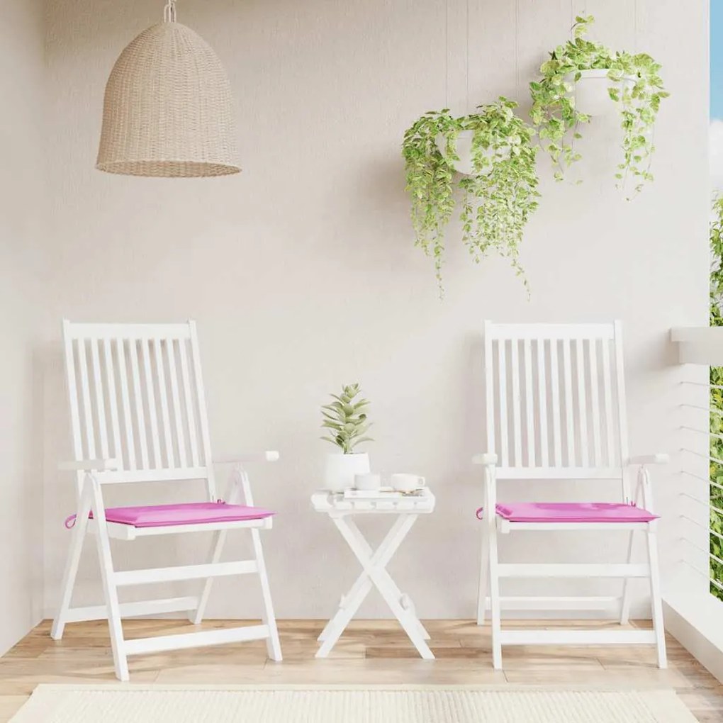 Almofadões p/ cadeira 2pcs 50x50x4cm tecido rosa