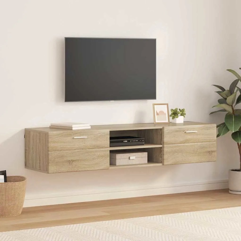 vidaXL Gabinete para TV com gaveta Carvalho sonoma 150 x 39 x 30 cm