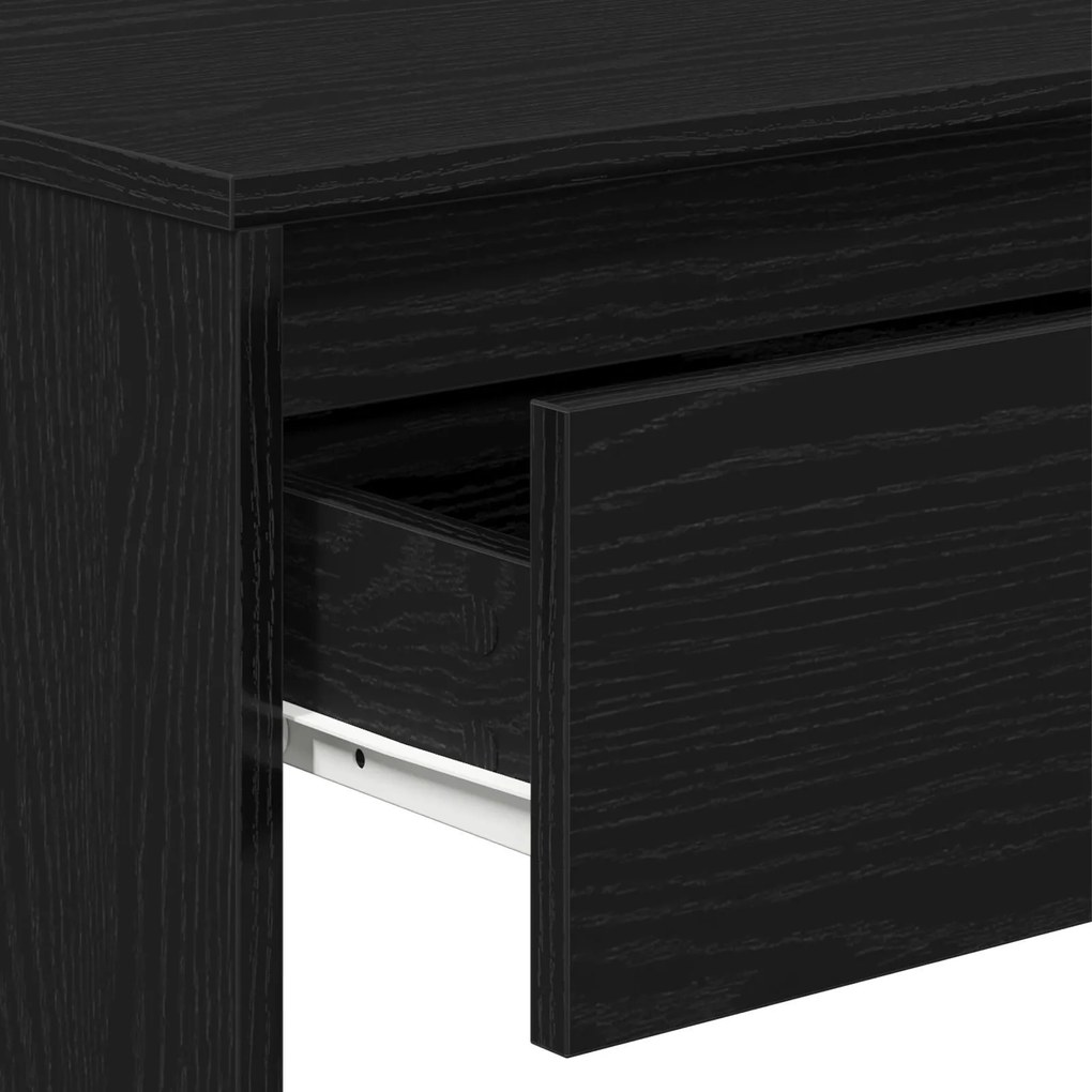 Mesa Console de Carvalho Preto vidaXL - 100x35x76.5 cm - Madeira de en