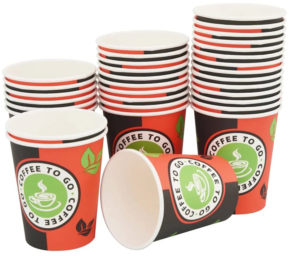 Copos de café descartáveis 1000 pcs papel 240 ml (8 oz)