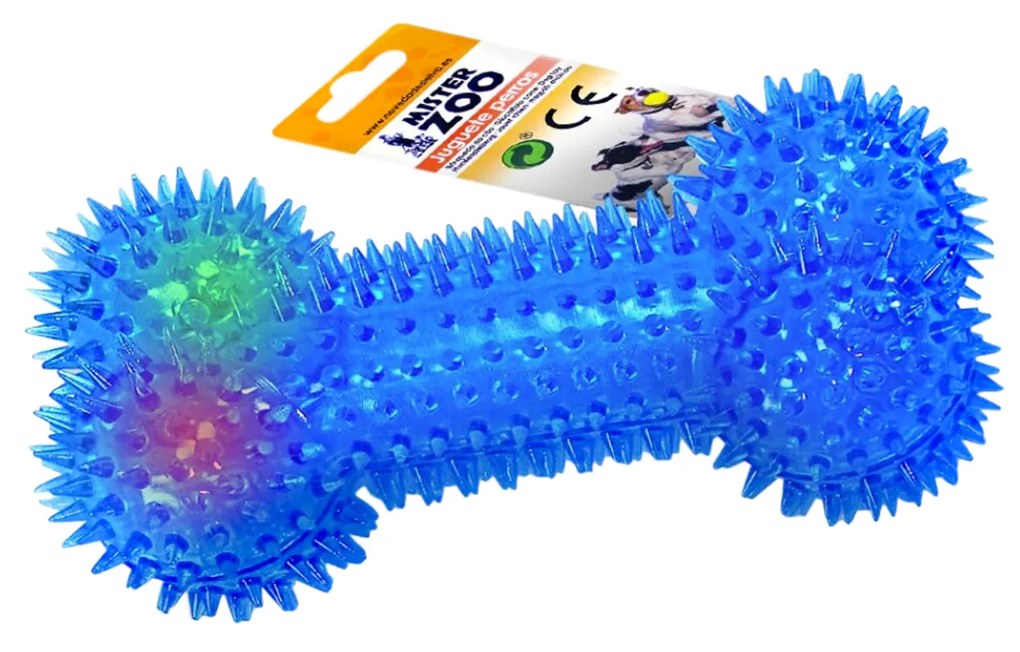 Brinquedo Para Cão Osso Plástico Multicor 16cm