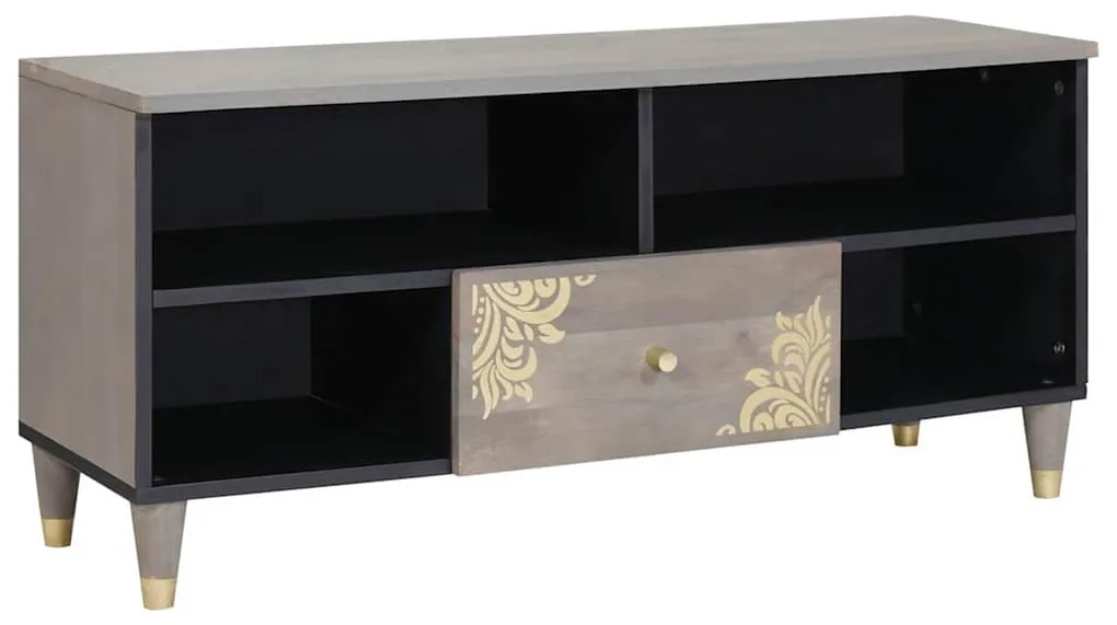 vidaXL Gabinete para TV com gaveta Cinzeto 100 x 33 x 46 cm