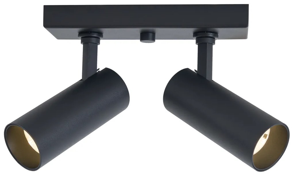 Plafon moderno preto incluindo LED regulável 2 luzes - Tate Moderno