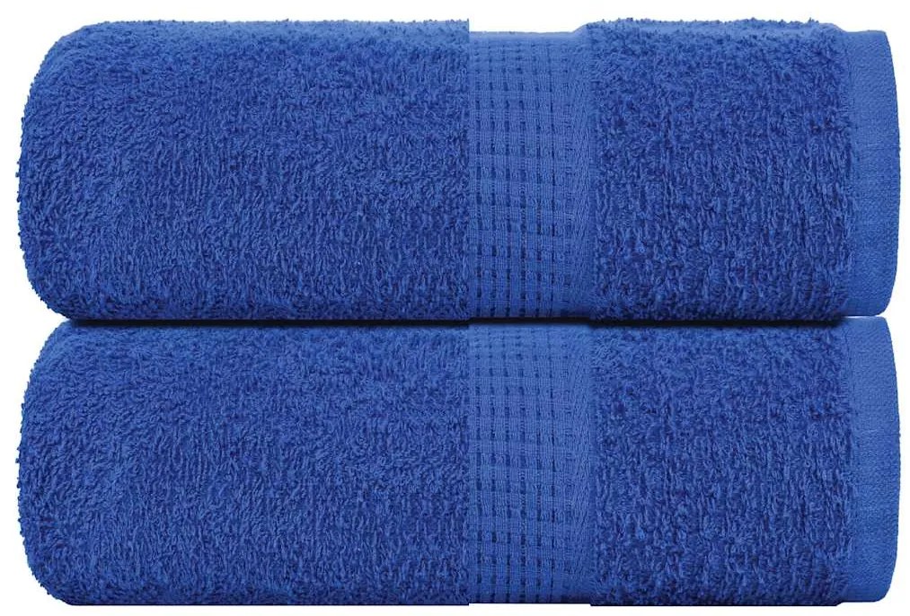Toalhas de mãos 2 pcs 30x30 cm 360 g/m2 100% algodão azul