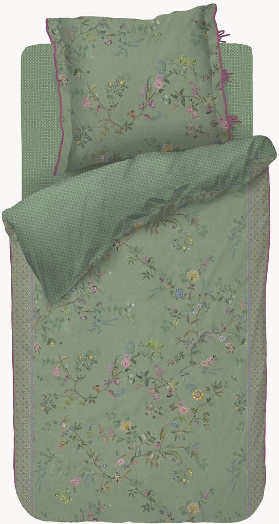 Conjunto de roupa de cama em percal de algodão Bustani