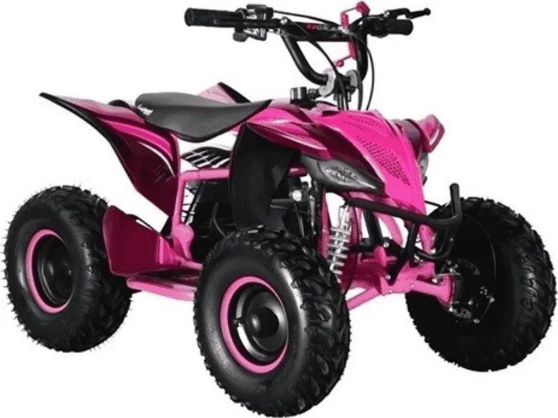 MINI MOTO 4 INFANTIL GASOLINA 50CC MTR MINI KF ROSA