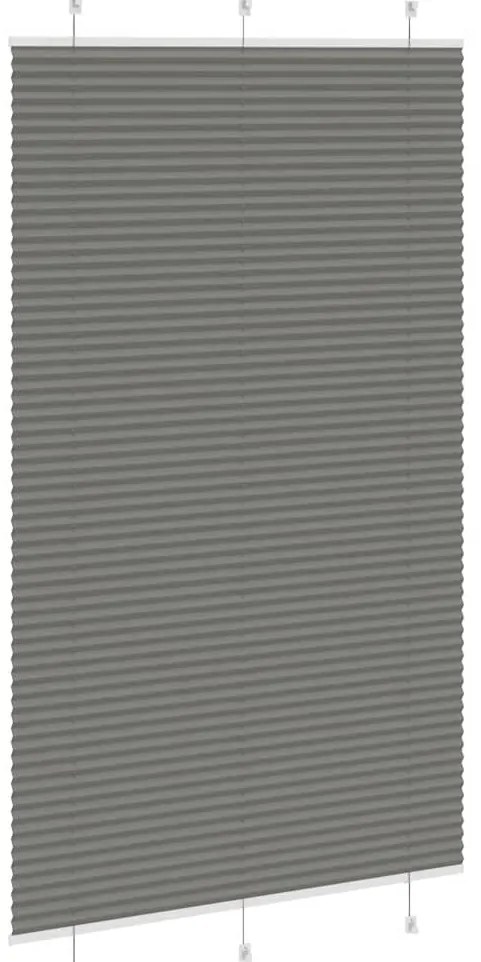 Antracite Plissada Cega 120x200 cm Largura Tecido 119,4 cm