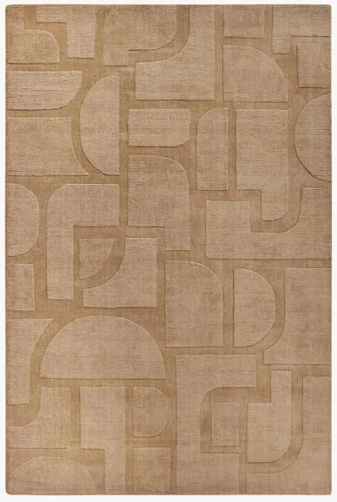 Tapete de lã com relevo Alexis