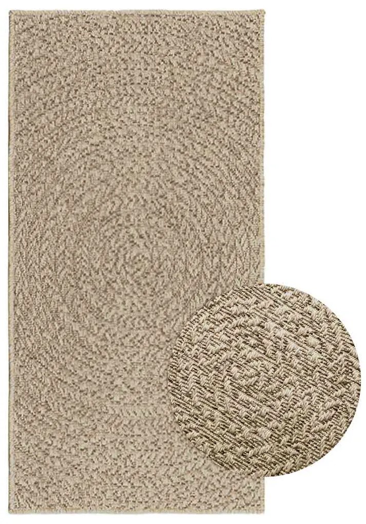 vidaXL Tapete ZIZUR bege 60x110 cm aspeto de juta interior e exterior