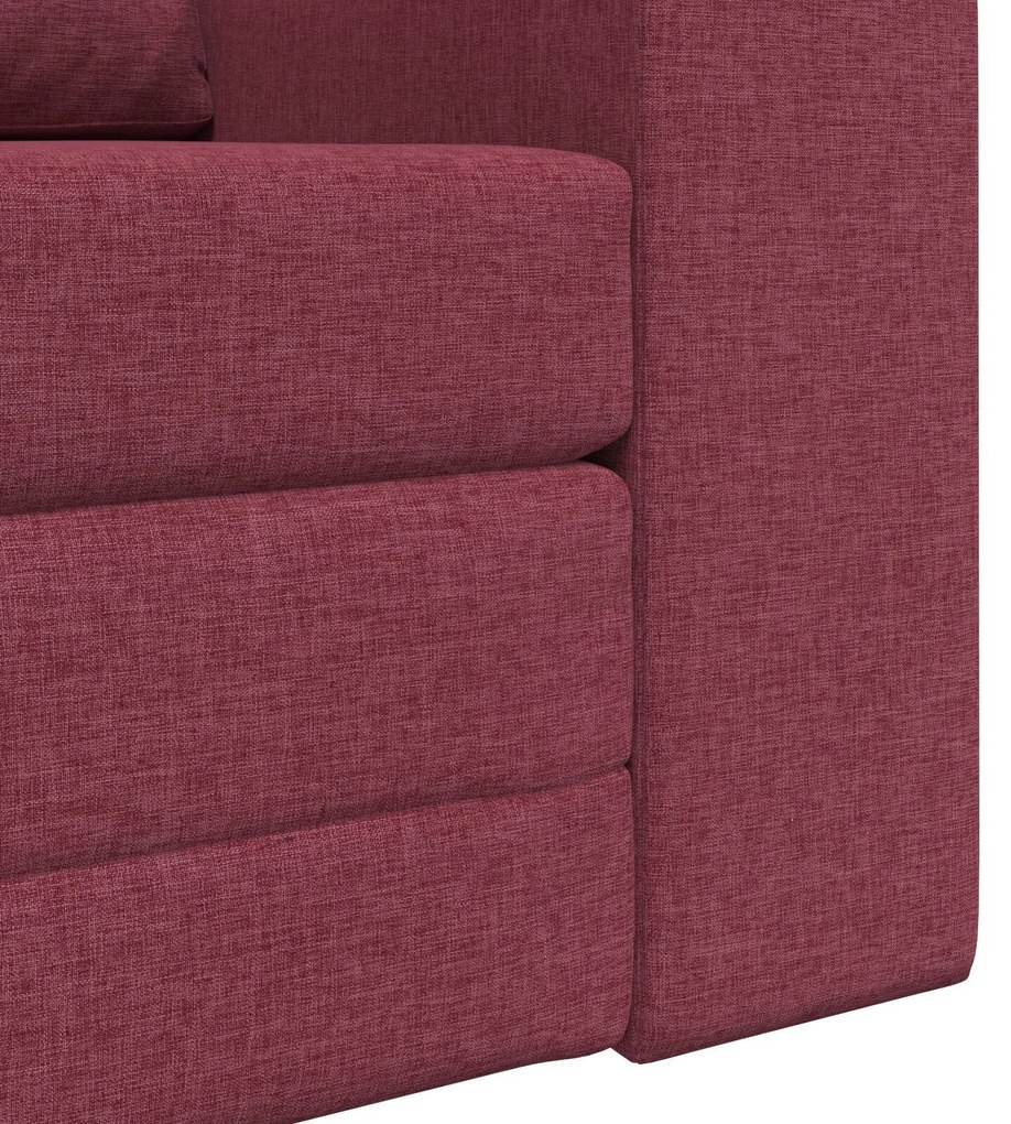 Sofá Cama 2 em 1 Bordô 98x71x83 cm Tecido