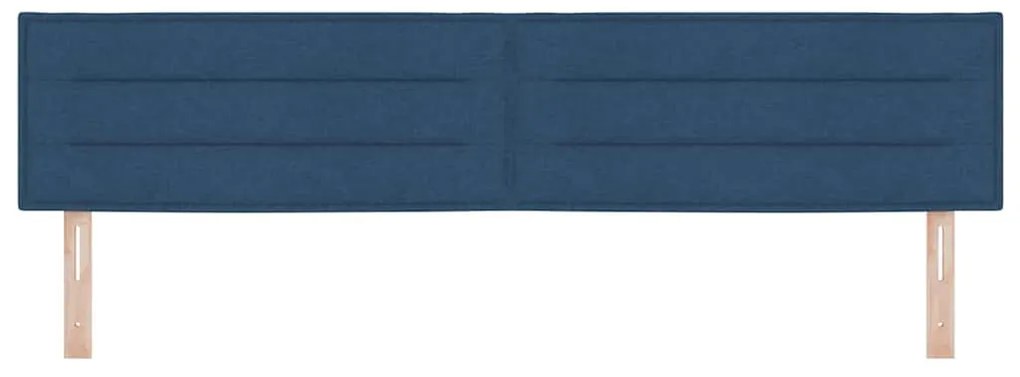 Cabeceira em LED Design Linhas Azul 100 cm Tecido