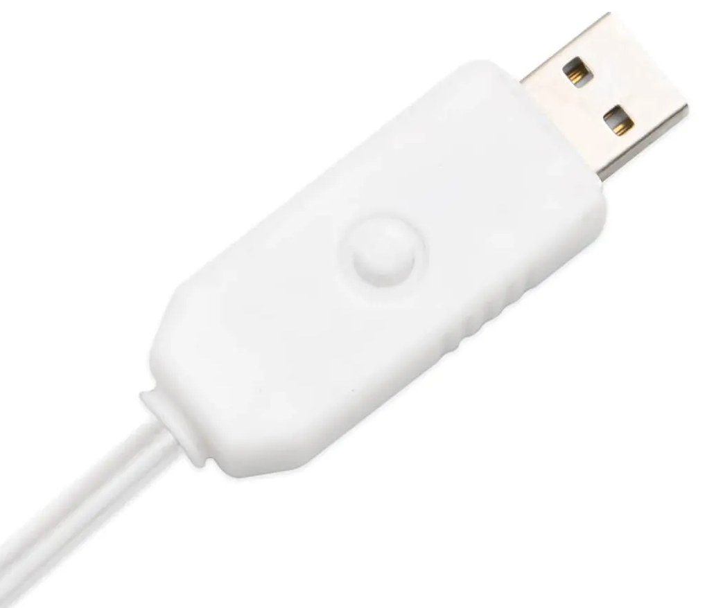 Árvore c/ 72 luzes LED 150 cm bétula branco quente