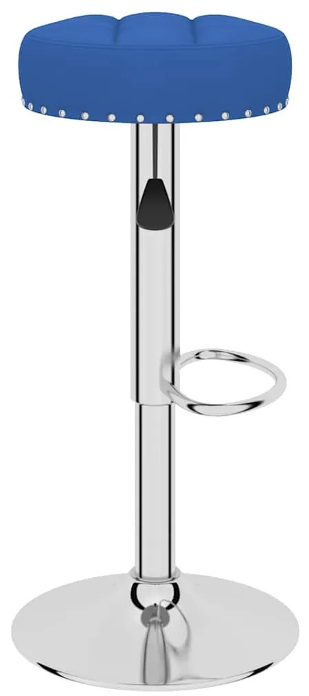 Bancos de bar 2 pcs tecido azul