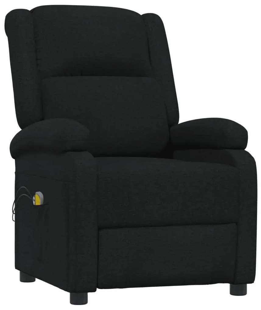 Poltrona de massagens elétrica tecido preto
