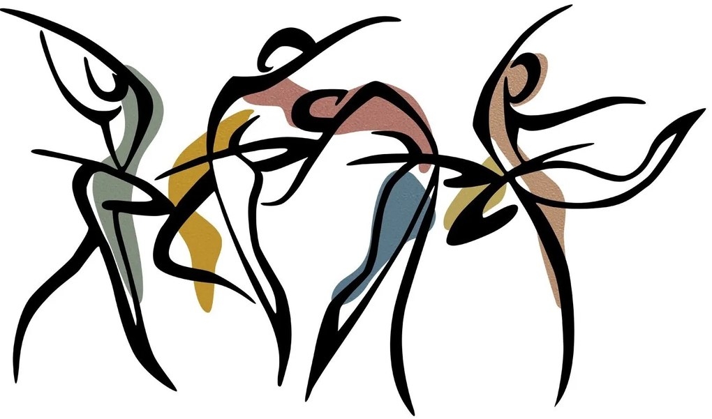 Acessório Decorativo de Parede Dance M – Multicolor – 97 x 56,5 cm