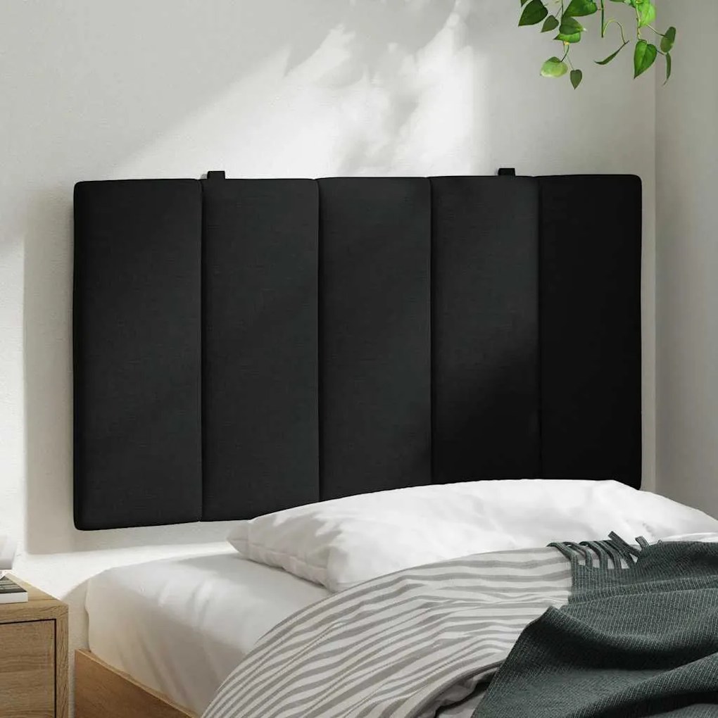 Almofadão de cabeceira 80 cm tecido preto