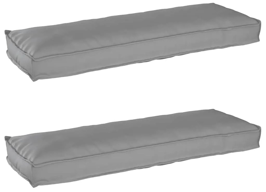 Almofadas para Paletes de Banco - 2 peças - Cinza - 120x40x8 cm - Teci