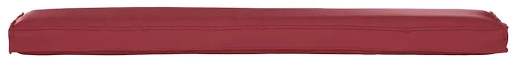 Almofada para Banco Vermelha Vinho 200x40x8 cm em Tecido Oxford