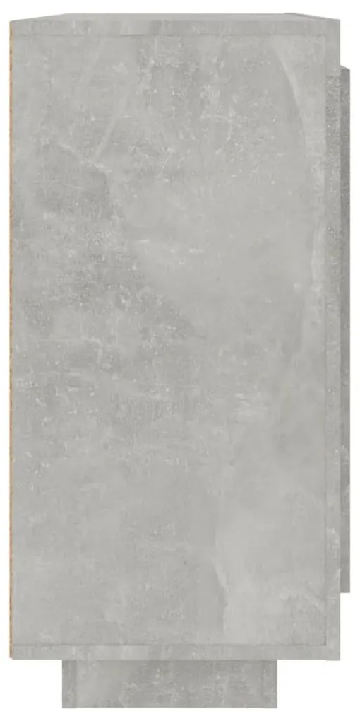 Aparador 92x35x75 cm madeira processada cinza cimento