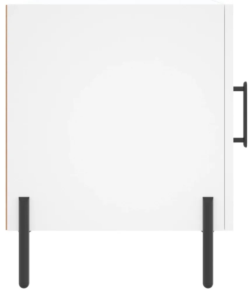 Mesa de cabeceira 2 pcs 40x40x50 cm derivados de madeira branco