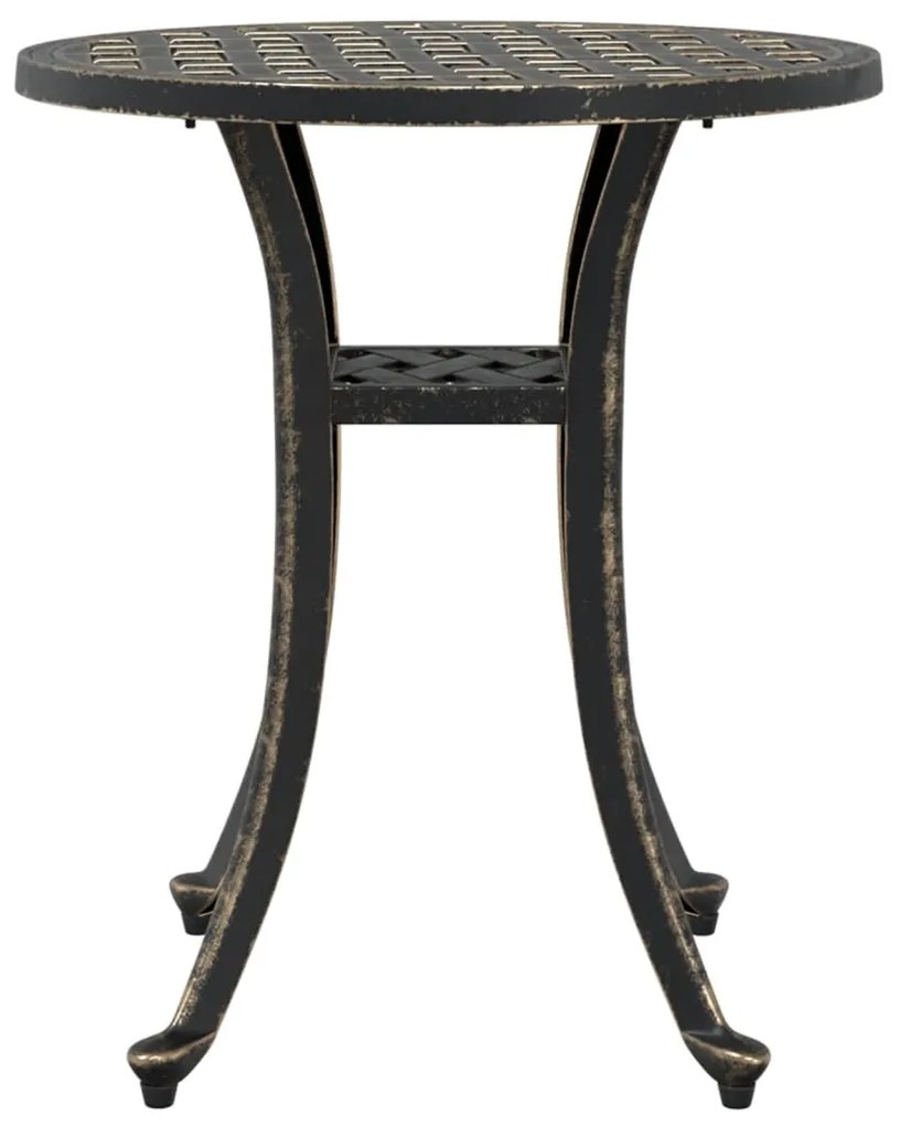 Mesa de jardim Ø48x53 cm alumínio fundido bronze