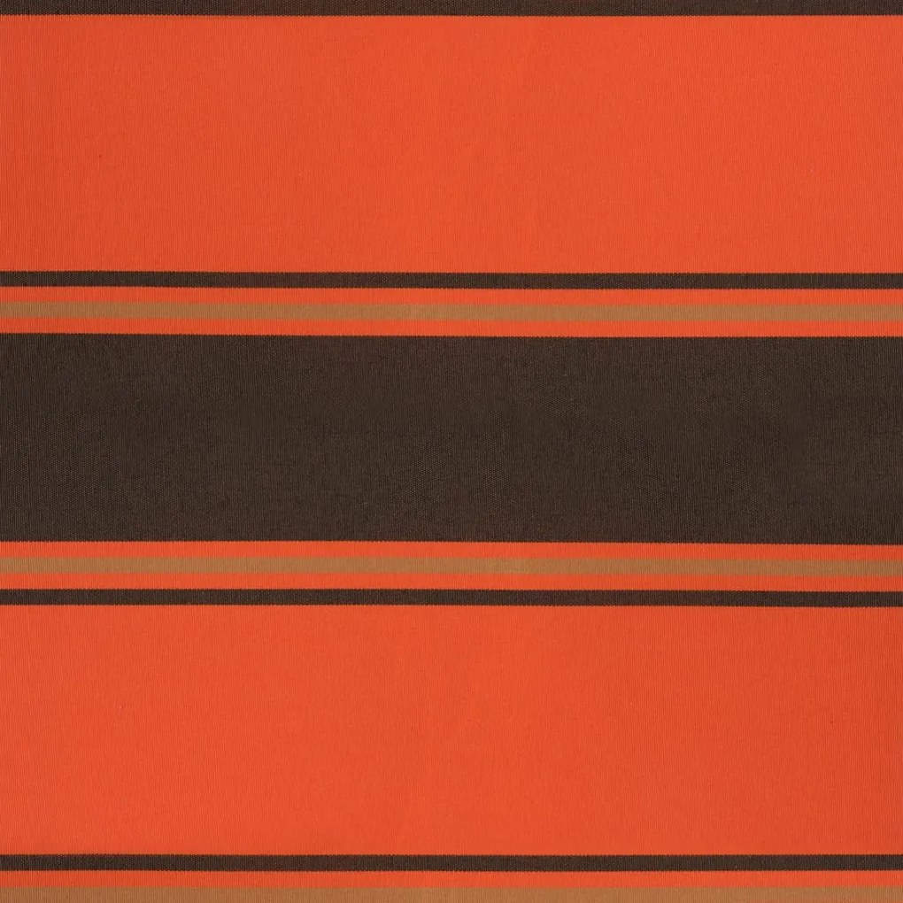 Toldo retrátil automático 4,5x3 m laranja e castanho