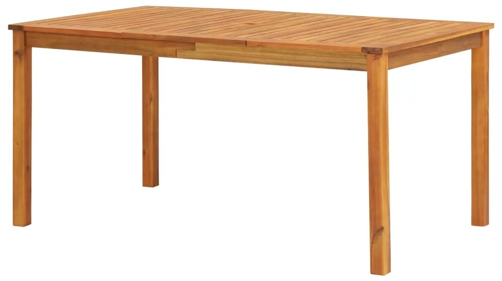 5 pcs conjunto de jantar exterior c/ almofadões acácia maciça