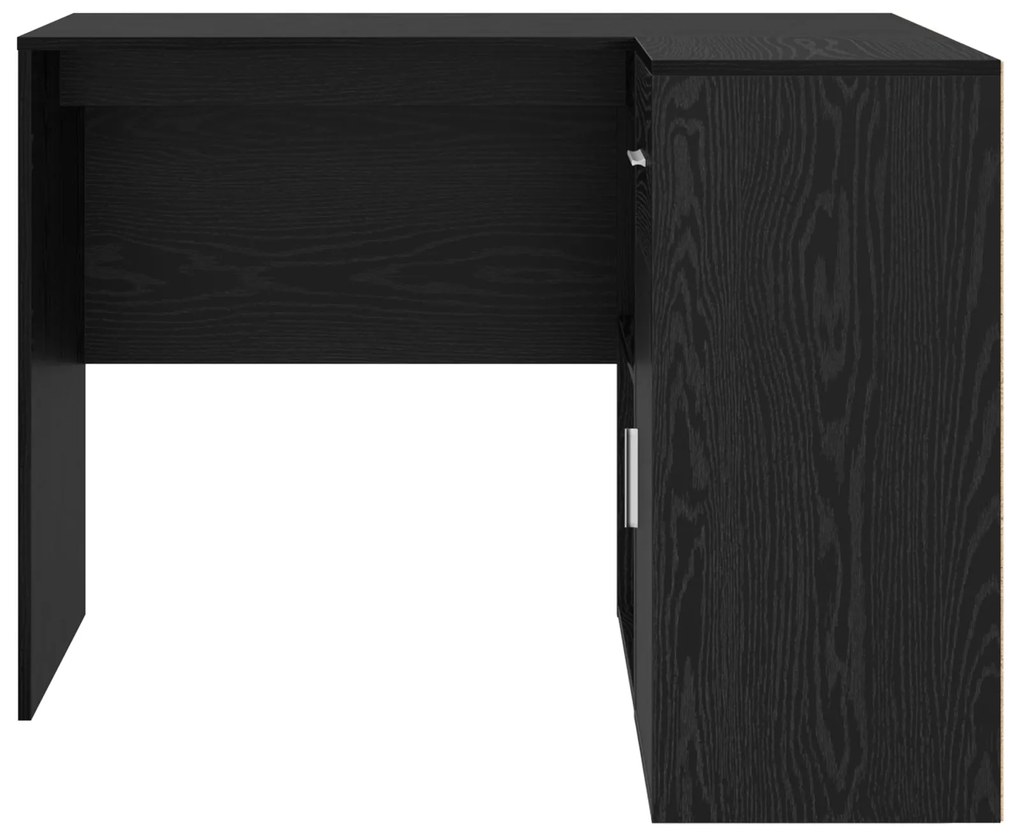 Mesa de Canto Carvalho Preto 102x88x75 cm Madeira Ingenheirada
