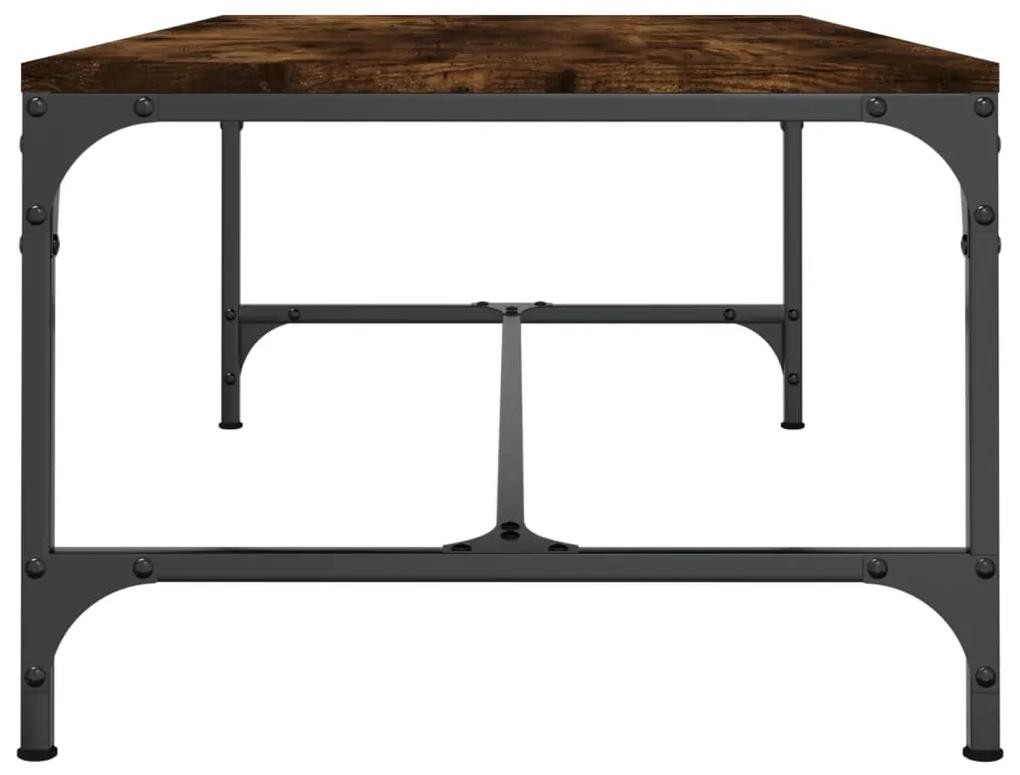 Mesa de centro 80x50x35 cm derivados madeira carvalho fumado