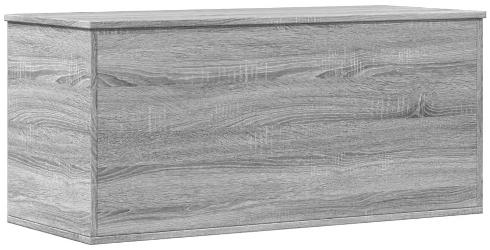 Caixa de arrumação 100x42x46 cm derivados madeira cinza sonoma