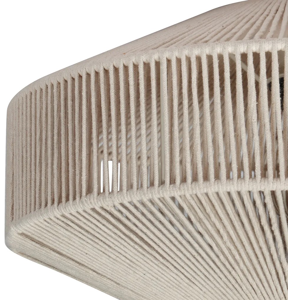 Japandi plafondlamp bruin met touw - Svea Japandi