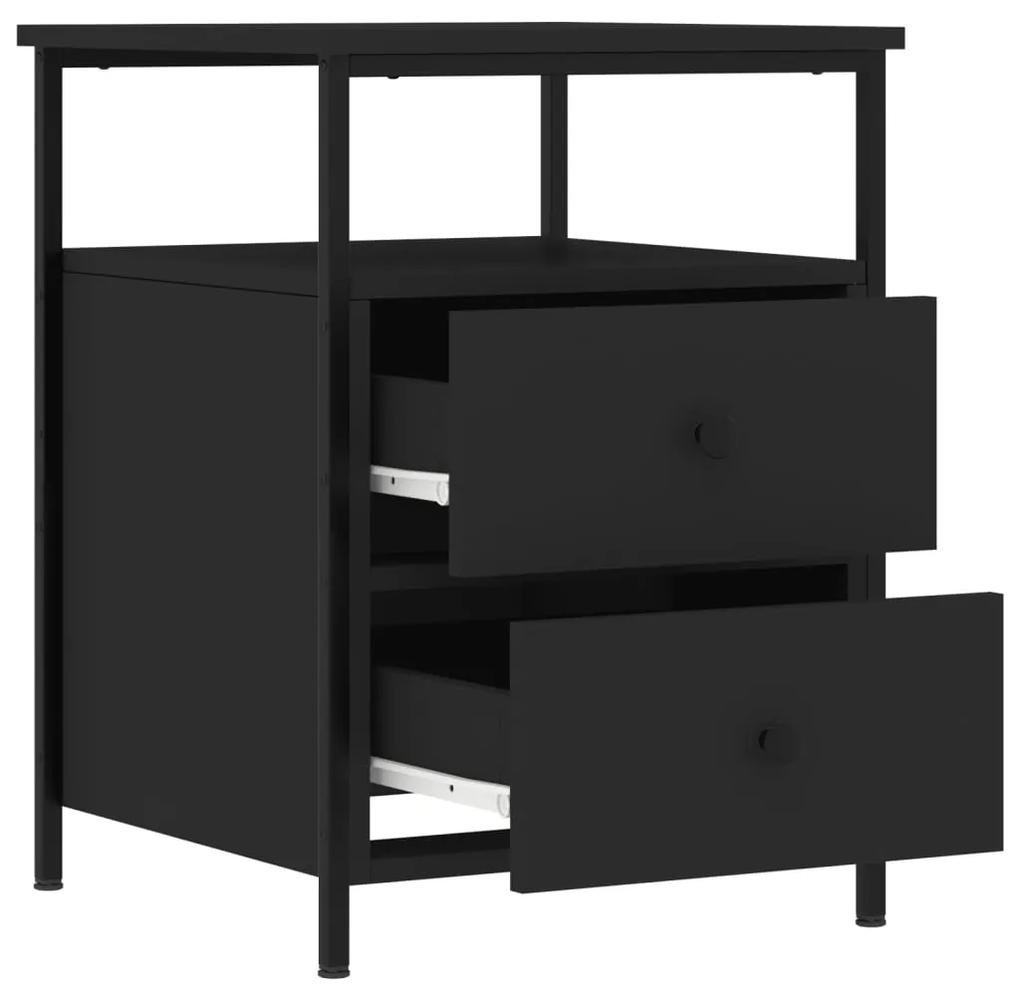 Mesa de cabeceira 44x45x60 cm derivados de madeira preto