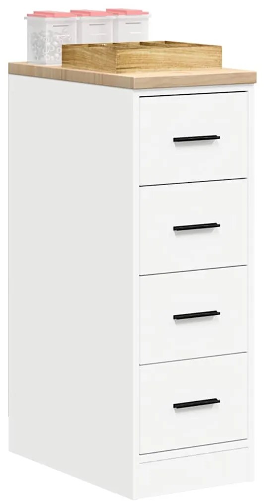 vidaXL Armário de arrumação de garagem Branco 30x51x85 cm