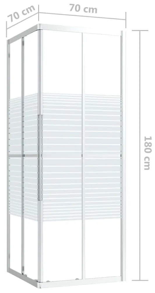 Cabine de duche ESG 70x70x180 cm