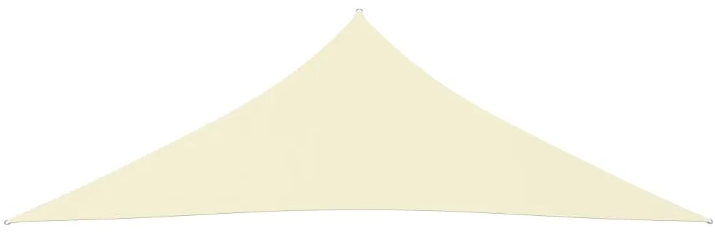 Para-sol estilo vela tecido oxford triangular 3x3x4,24 m creme