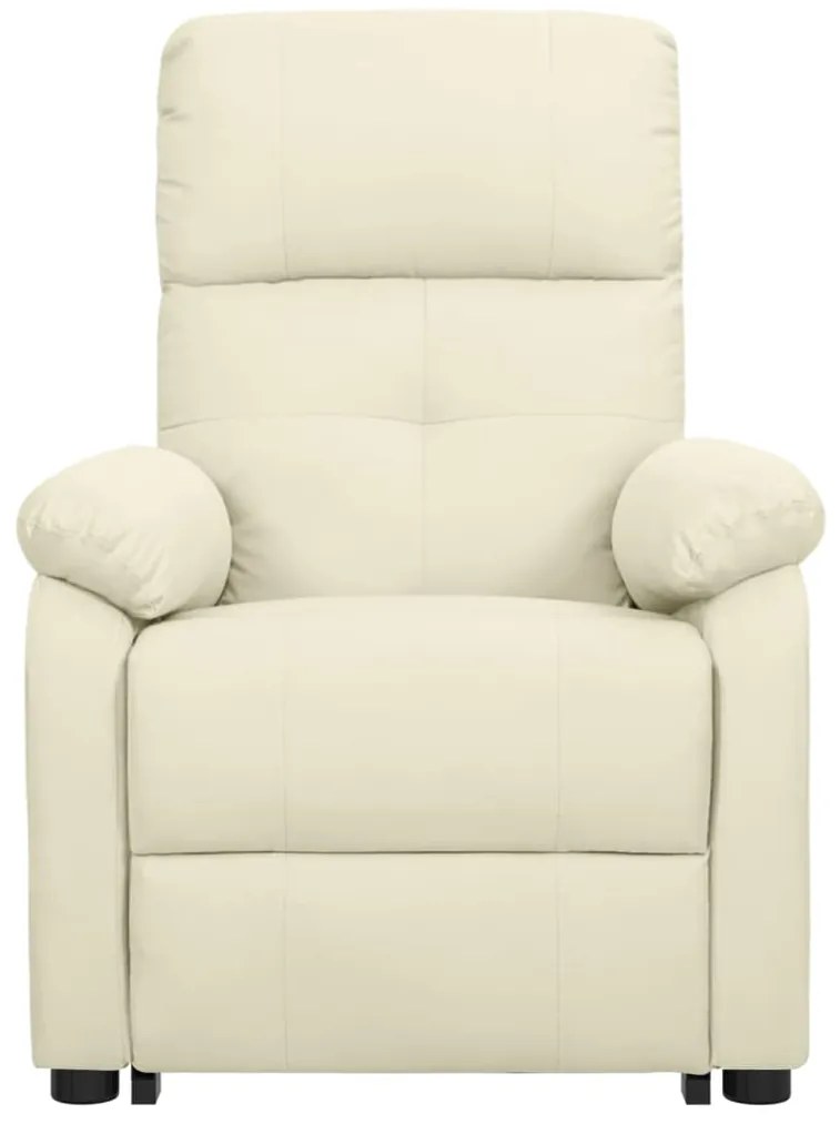 Poltrona elevatória tecido cor creme