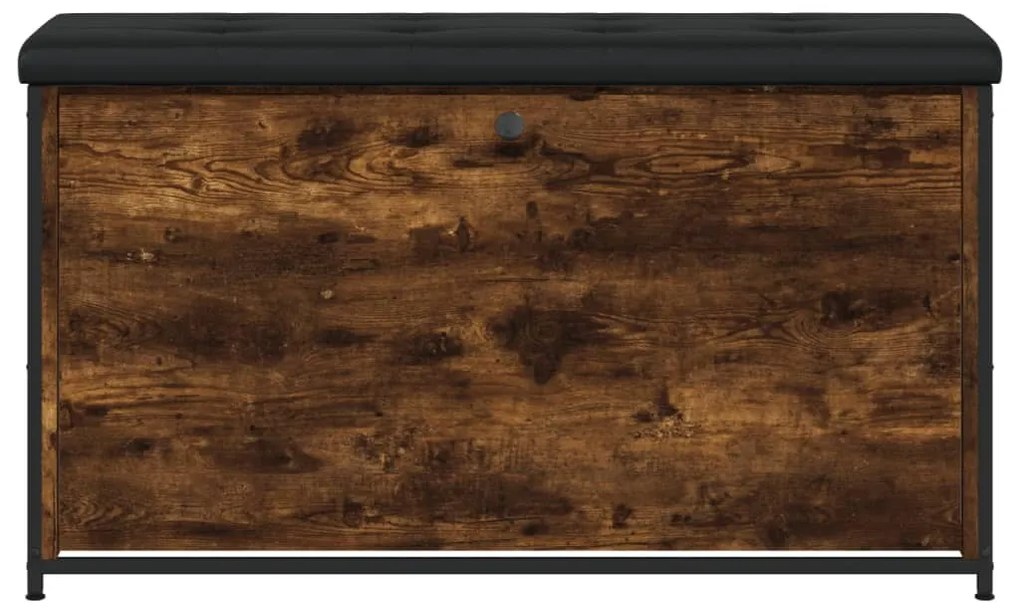 Banco sapateira c/gaveta articulada 102x32x56cm carvalho fumado