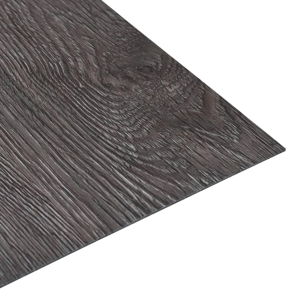 Tábuas de soalho autoadesivas 20 pcs 1,86 m² PVC castanho