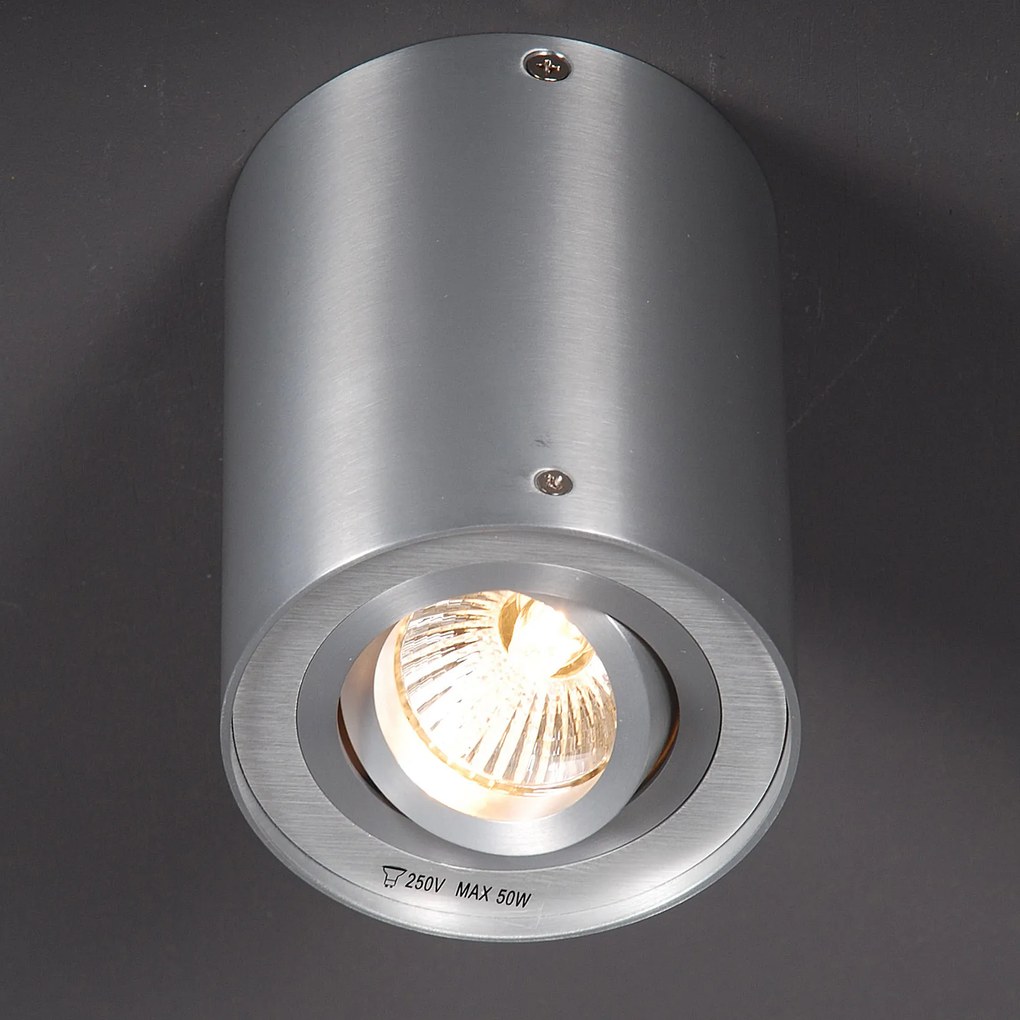 Conjunto de 6 focos de teto ajustáveis em aço - Rondoo up