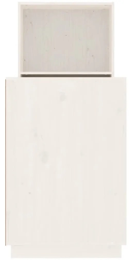 Secretária 110x53x117 cm madeira de pinho maciça branco