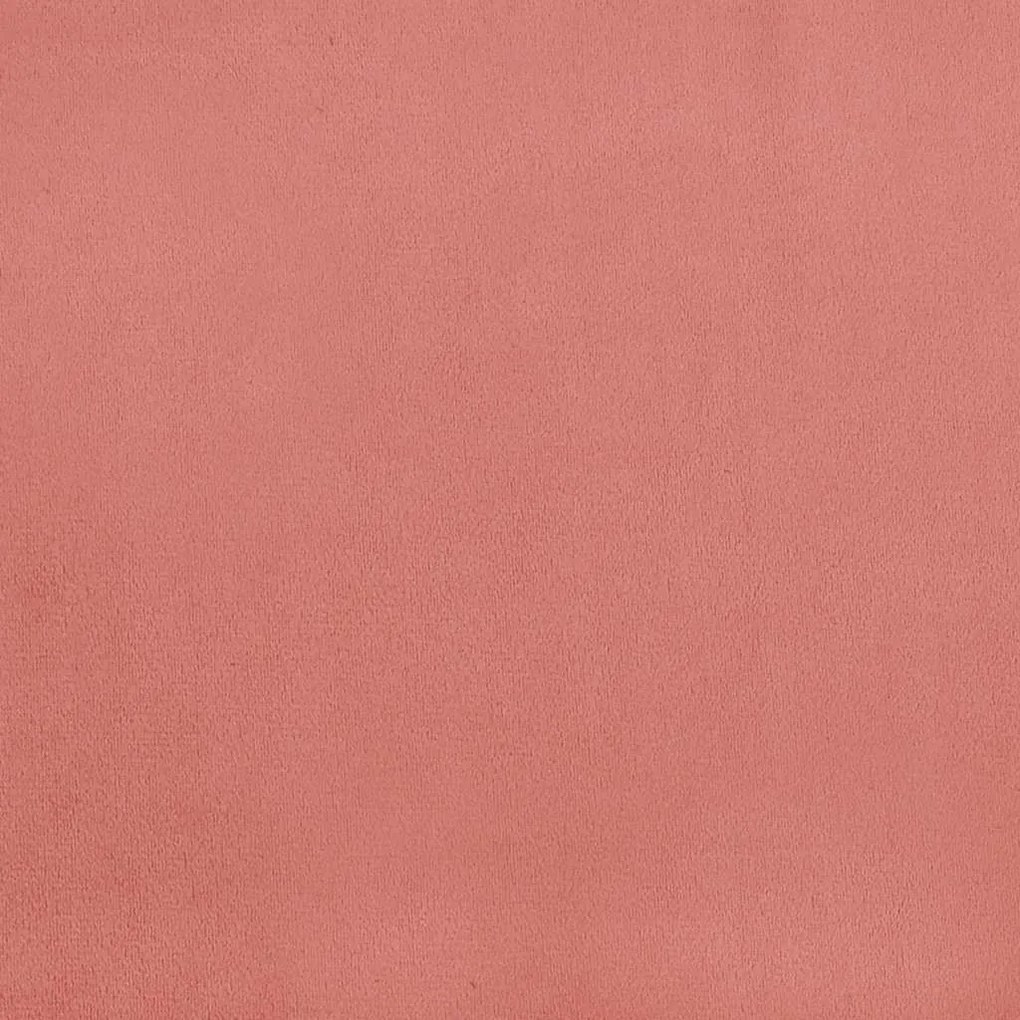 Sofá-cama de 2 lugares veludo rosa