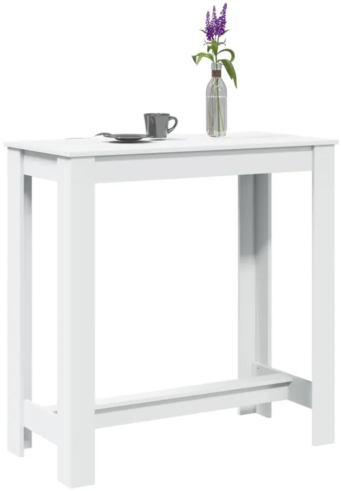 Mesa de bar 102x50x103,5 cm derivados de madeira branco