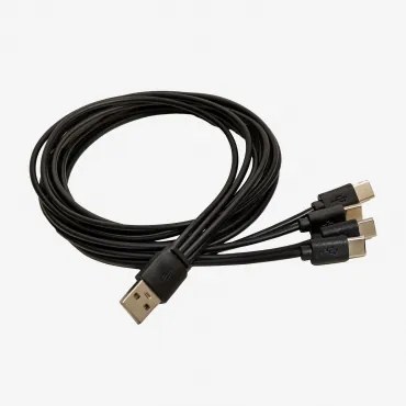 Cabo Usb Multi Carga 4 Em 1 Tipo C 1m Nurbek Preto - Sklum