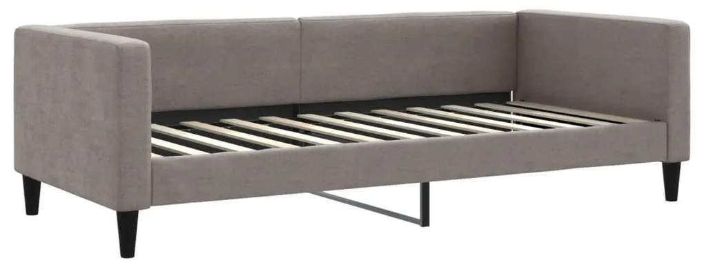 Sofá-cama c/ gavetão/gavetas 100x200cm tecido cinza-acastanhado