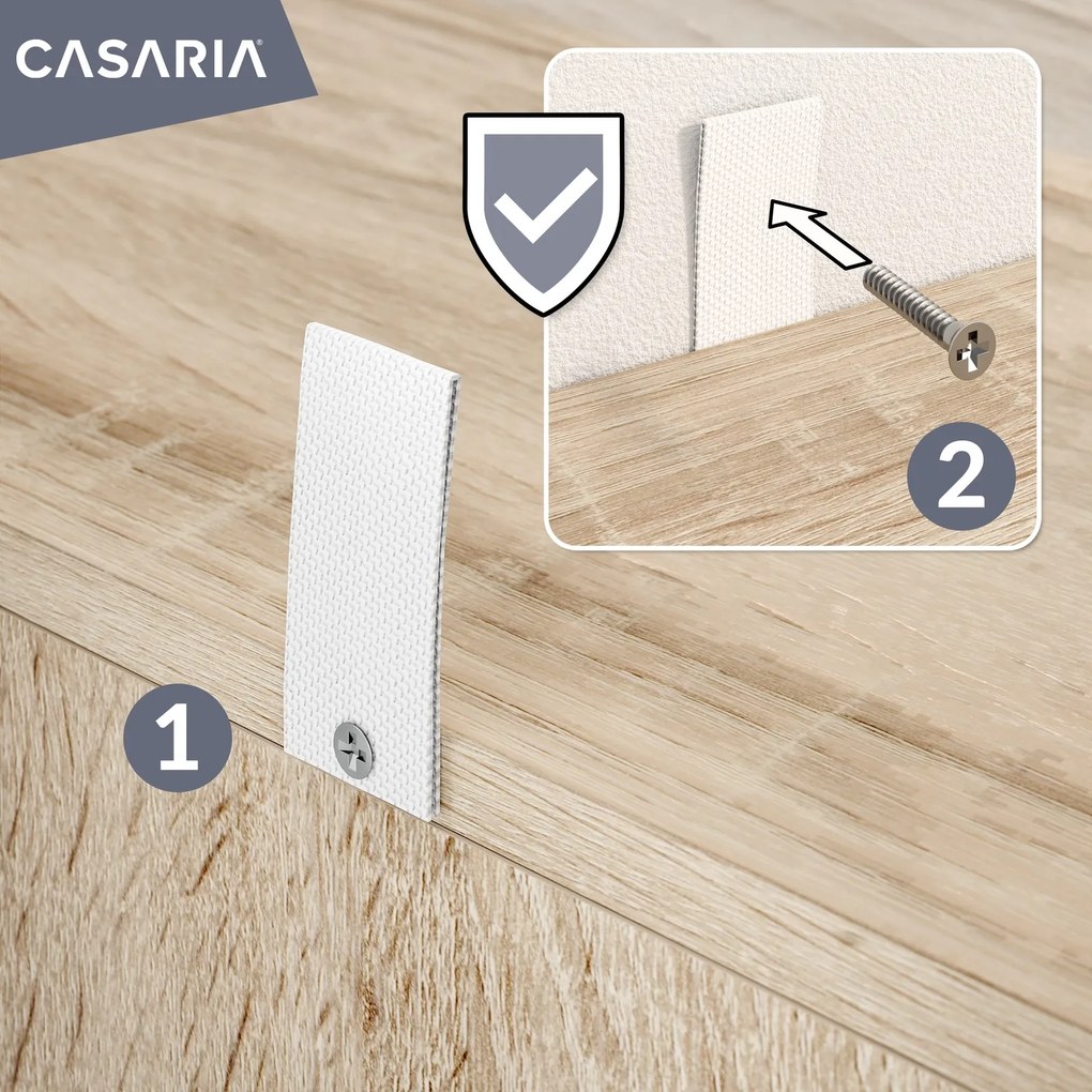 Estante Vela com 5 compartimentos 190 x 28 x 60 cm Cor de Carvalho