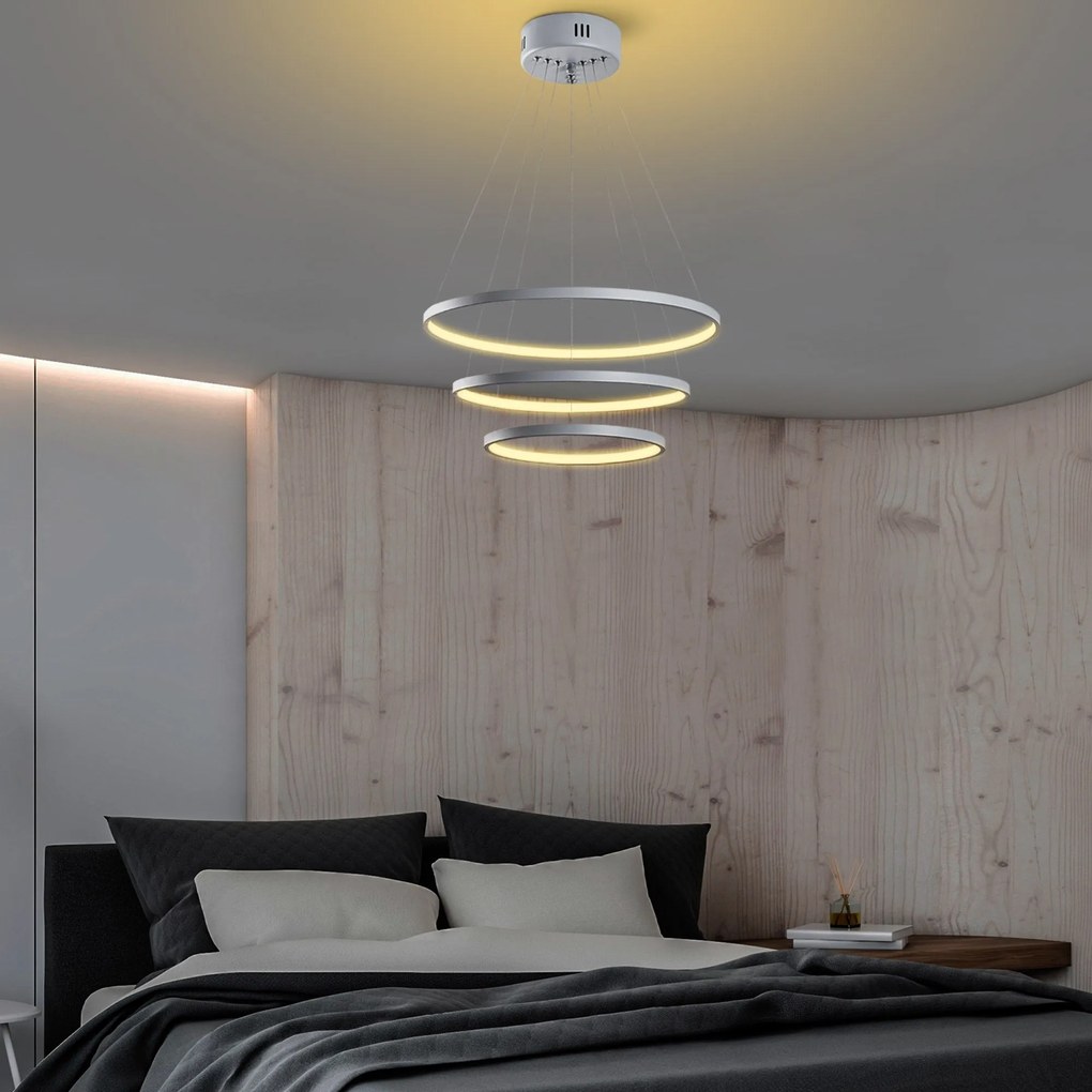 Chandelier Simit – Cinzento – 50x80x50 cm